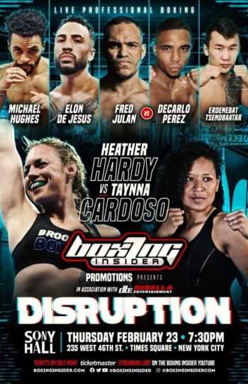 NYC Boxing - Hardy, Carillo, Nurse, Hughes, Julan at Sony Hall Feb 23 - Boxing Image