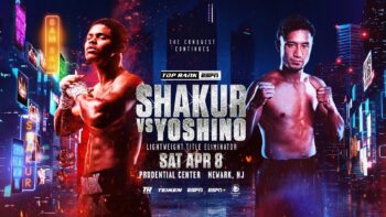 Tickets ON SALE for Shakur Stevenson vs. Shuichiro Yoshino on April 8 at Newark’s Prudential Center - Boxing Image