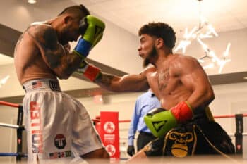 Denzel Whitley defends title vs. challenger Kenny Larson - Boxing Image