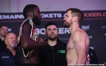 Okolie - Light Weigh In Results from Manchester - Boxing Image