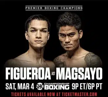 Live Results / Stream: Brandon Figueroa Vs. Mark Magsayo - Boxing Image