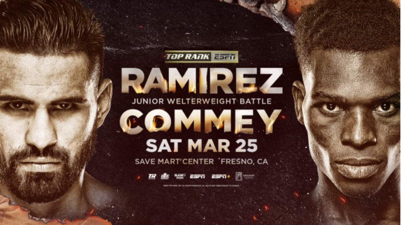 Jose Ramirez vs Richard Commey LIVE on ESPN on March 25