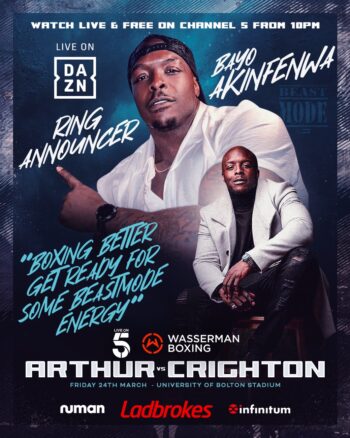 Football Hero Akinfenwa The New Voice Of Big Time Boxing - Boxing Image