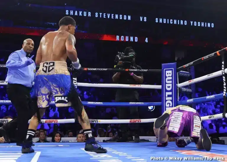 Shakur Stevenson - Yoshino Fight Results - Boxing Image