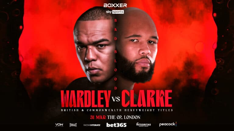 Wardley vs. Clarke: Live Boxing returns to Peacock March 31 ! - Boxing Image