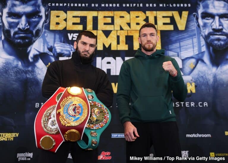 Weigh In Results: Artur Beterbiev 175 vs. Callum Smith 174.6 - Boxing Image