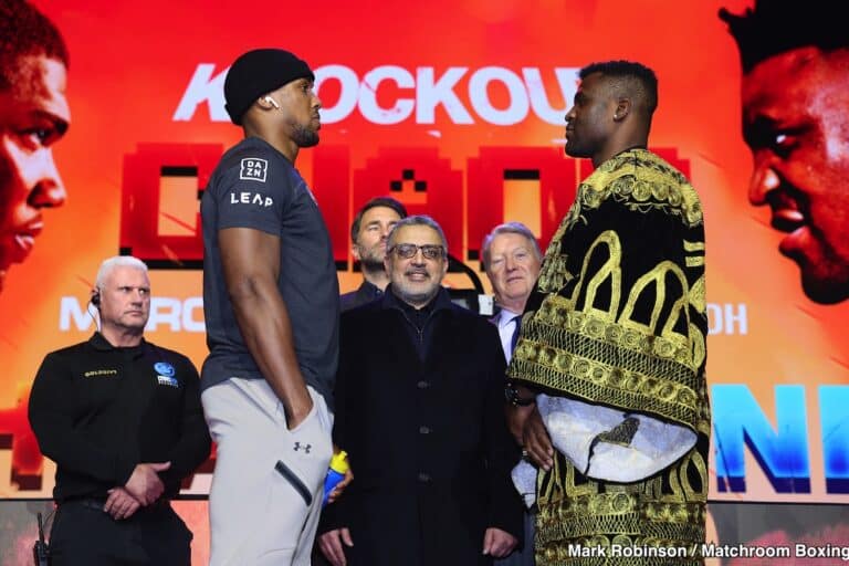 Joshua Vs. Ngannou Launch Press Conference Quotes - Boxing Image