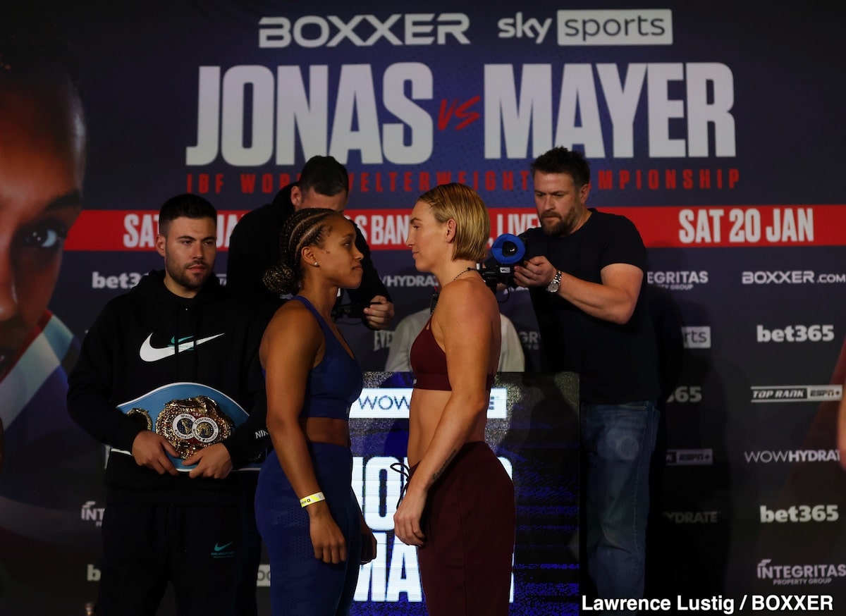 Jonas - Mayer Sky & ESPN Weigh In Results - Boxing Image