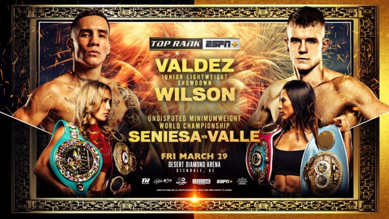 Oscar Valdez-Liam Wilson for WBO Interim Super Featherweight World Title on March 30 - Boxing Image