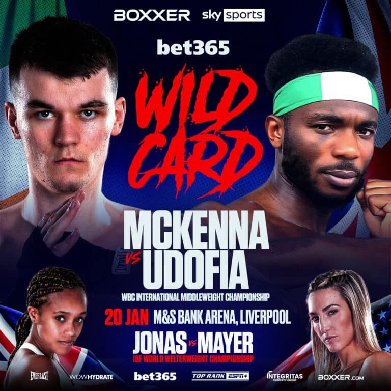 Aaron McKenna versus Linus Udofia confirmed for Jonas-Mayer undercard on January 20th at M&S Bank Arena in Liverpool - Boxing Image