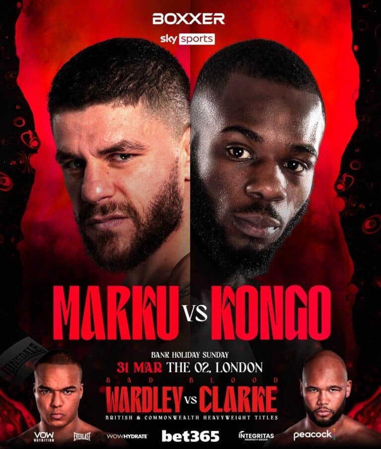 Wardley vs Clarke & Marku vs Kongo: Super Sunday Showdown at The O2 - Get Ready for a Brawl - Boxing Image