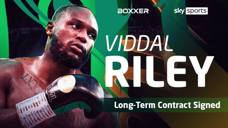 Viddal Riley has signed a long-term contract extension with BOXXER and Sky Sports - Boxing Image