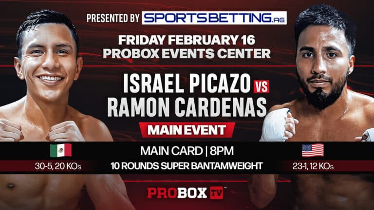 Boxing Live Tonight: Picazo takes on Cardenas in WNF Special - Boxing Image