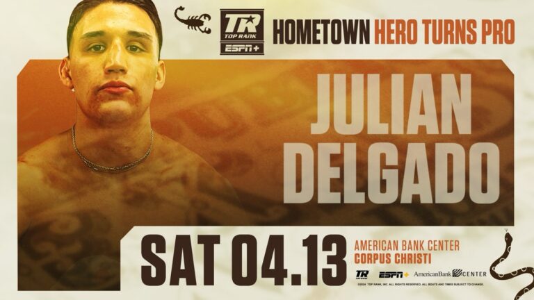 Julian Delgado Added to Jared Anderson vs Merhy Undercard at American Bank Center - Boxing Image