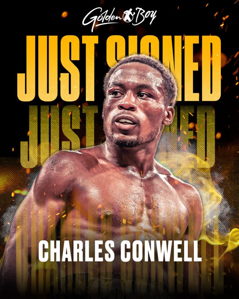 Golden Boy Signs Top Rated Super Welterweight Charles "Bad News" Conwell - Boxing Image