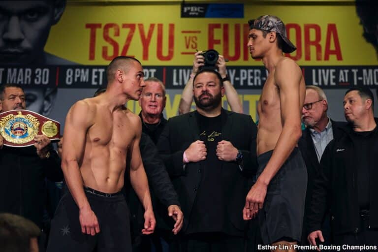 Tim Tszyu - Sebastian Fundora & Rolly Romero - Isaac Cruz Weigh In Results - Boxing Image