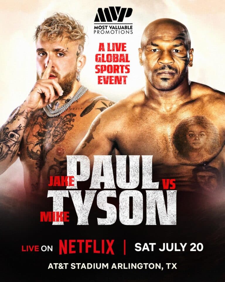 Jake Paul Takes On Mike Tyson Live on Netflix On July 20! - Boxing Image