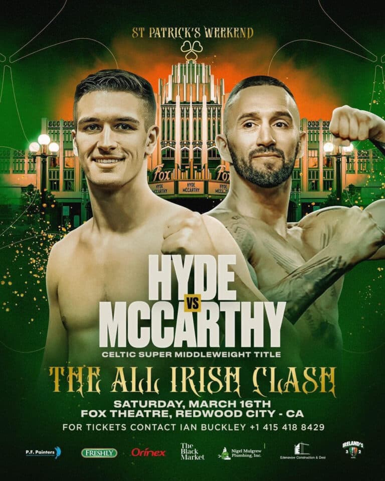 Tommy Hyde's Title Quest Ignites St. Patrick's Day Weekend Showdown - Boxing Image