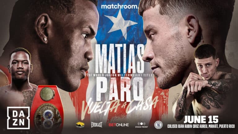 Subriel Matías vs. Liam Paro: A Riveting Title Defense in Puerto Rico - Live on DAZN - Boxing Image