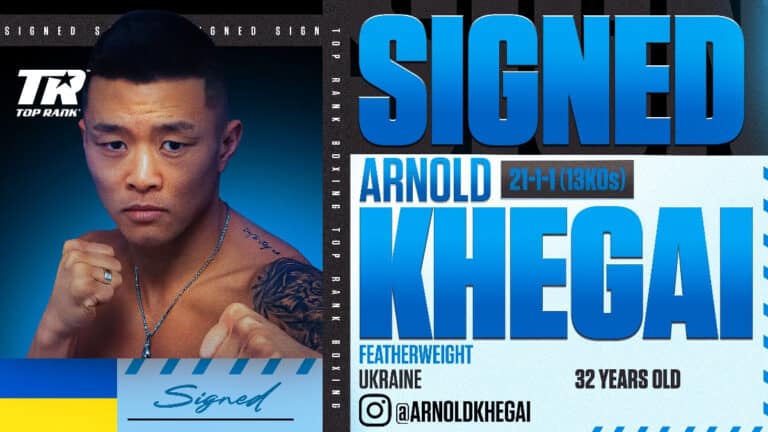 Arnold Khegai: Ukraine's Featherweight Fury Signs With Top Rank for Explosive Ring Return - Boxing Image