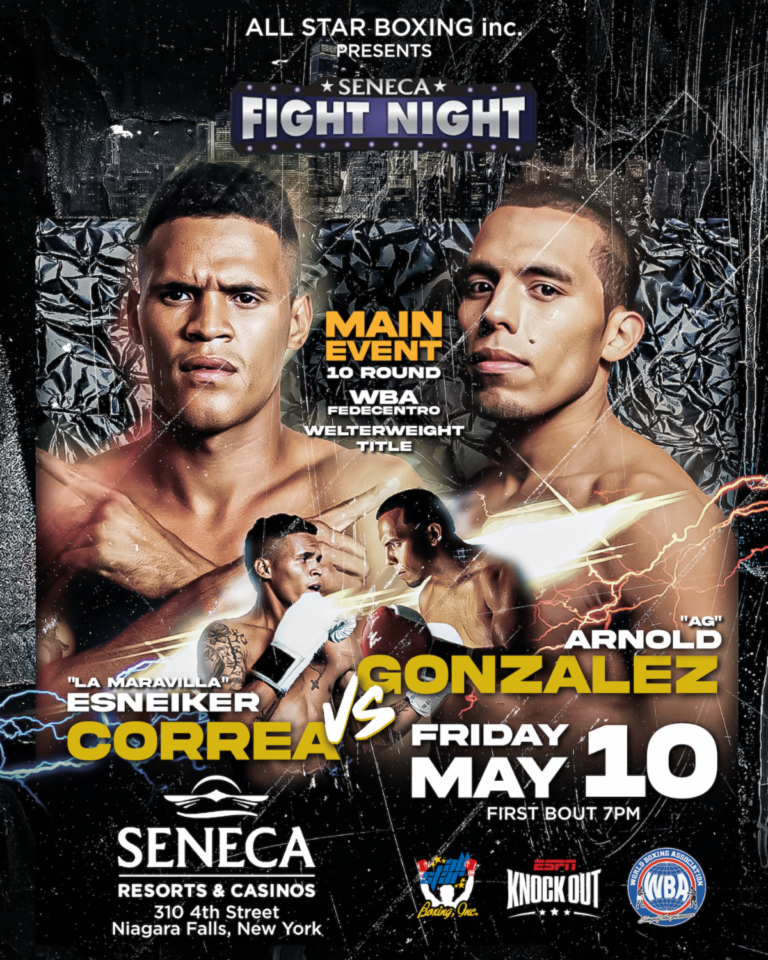 Arnold Gonzalez Headlines Seneca Fight Night May 10th - Boxing Image